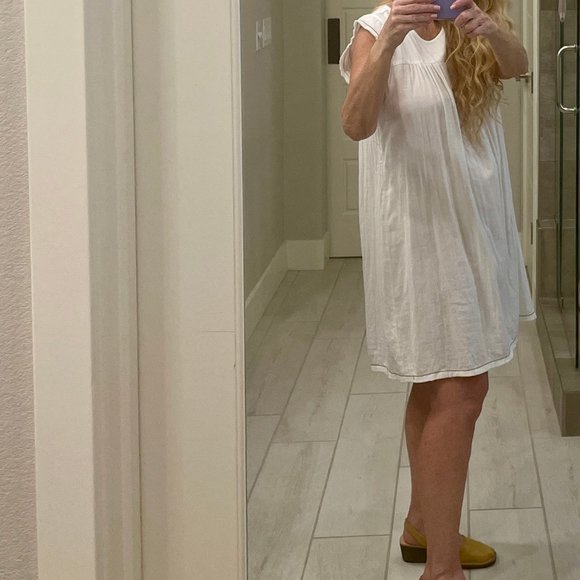 LILLA P CAP SLEEVE DRESS WHITE SIZE M NWT - Picture 10 of 16